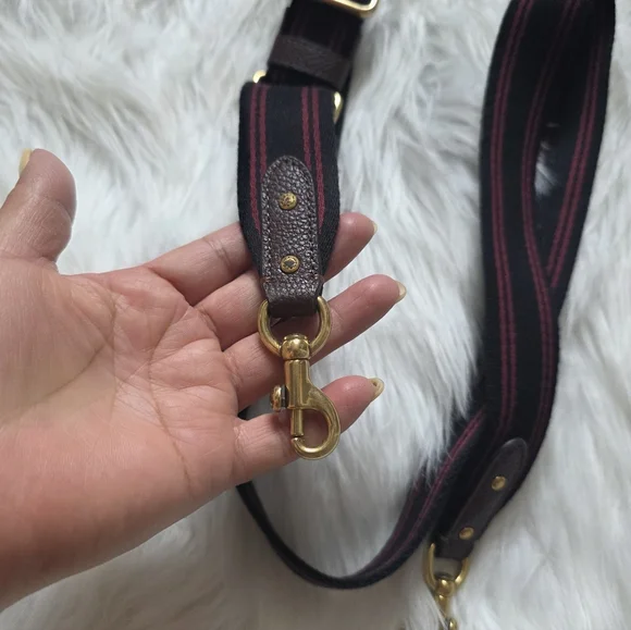 Coach Thick Fabric Leather Crossbody Strap - Picture 2 of 5